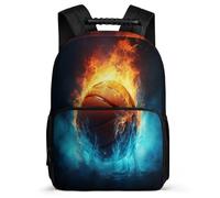 TPISLI Mochila Escolar Baloncesto de hielo y fuego Kawaii Para Niños Y Niñas, Mochilas Escolares 8 11 13 Años Adolescentes, Mochila Amante del boxeo Para Niños Y Niñas