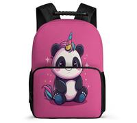 TPISLI Mochila Escolar Bonito Panda Escuela Primaria para Niños Niñas, Mochila Infantil Animal Panda Ligera, Daypack, Tejido 1680D, Detalles de Fieltro, Colegio Viaje