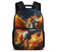 TPISLI Mochila Escolar Caballo para Niño Niña Escuela Primaria Mochila Escolar Animal Diseño 5-10 Años Bookbag, Detalles de Fieltro Espalda Acolchada Excursiones Cortas