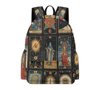 TPISLI Mochila Escolar Carta de Tarot para Niñas y Niños 15 Años Mochila 359 para Estudiantes Mochilas Escolares Resistentes, School Backpack para Vuelta al Cole Viaje y Senderismo