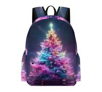 TPISLI Mochila Escolar Christmas Tree Motif Niño Primaria, Mochila para Niñas con Christmas Theme 6 A 10 Años, Mochilas Escolares Chica E Ligera