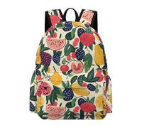 TPISLI Mochila Escolar Colorido Frutas Estudiantes para Niño y Niña Mochila 359 Instituto 10-15 Años Mochila Ligera Duradera, Daypack para Viaje Senderismo y Uso Diario