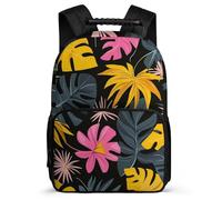 TPISLI Mochila Escolar Colourful Hojas Cursos 1-3 para Niños Niñas Mochila Colegio Planta Tema 8-12 Años School Bag, Tejido 1680D Espalda Acolchada Regalo Cumpleaños