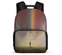 TPISLI Mochila Escolar Con Arcoíris Niña 10 11 12 15 Años Mochilas Paisaje Colorido Escolares Mochila Niño Colegio Mochilas Para Niños Grande