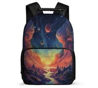 TPISLI Mochila Escolar Con Cielo Estrellado Para Niñas De 1ª A 3ª Clase, Mochilas Colorido Informal Escolar Niño, Grande Mochila De Escuela Primaria Para Niñas
