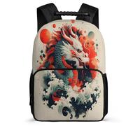 TPISLI Mochila Escolar Con Dragón Para Niña, Mochila Informal Gran Capacidad Mochilas De Viaje Para Portátil De 15.7" Bolsas Escolares Niños De 10 12-18 Años Adolescente