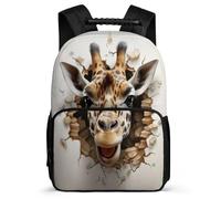 TPISLI Mochila Escolar Con Jirafa Para Niñas De 1ª A 3ª Clase, Mochilas Tema Animal Informal Escolar Niño, Grande Mochila De Escuela Primaria Para Niñas