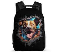 TPISLI Mochila Escolar Con ToroPerro Francés Para Niñas De 1ª A 3ª Clase, Mochilas Animal Perro Informal Escolar Niño, Grande Mochila De Escuela Primaria Para Niñas
