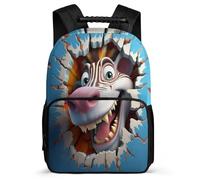 TPISLI Mochila Escolar Con Zebra Para Niñas De 1ª A 3ª Clase, Mochilas Animal 3D Informal Escolar Niño, Grande Mochila De Escuela Primaria Para Niñas