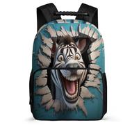 TPISLI Mochila Escolar Con Zebra Para Niñas De 1ª A 3ª Clase, Mochilas Animal 3D Informal Escolar Niño, Grande Mochila De Escuela Primaria Para Niñas