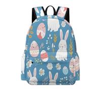 TPISLI Mochila Escolar Cute Animal Bunny Motif Niña Primaria, Mochila para Niñas Kawaii con Rabbit Pattern 7 A 12 Años, Mochilas Escolares Chica E Ligera