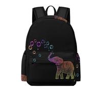 TPISLI Mochila Escolar Cute Elephant Motif Niña Primaria, Mochila para Niñas Kawaii con Animal de 6 A 12 Años, Mochilas Escolares Chica E Ligera