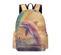 TPISLI Mochila Escolar de Dolphin Print para Adolescente Niña, Mochilas Sea Creature Informal Niñas Niños Mochila Viaje Bolsas Escolares Niños de 10 1Sea Creature15 Años
