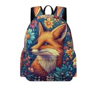 TPISLI Mochila Escolar de Fox Motif Niño Adolescente Chica, Mochila Instituto para Juveniles Niña, Mochilas Colegio con Animal Print