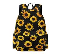 TPISLI Mochila Escolar de Sunflowers para Niñas 9-16 Años, Mochilas Adolescente, Mochila Colegio Niño con Plant para Primaria Secundaria Viajes
