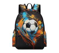TPISLI Mochila Escolar Diseño Fútbol para Niño y Niña 10-15 Años Mochila Fútbol Amante Instituto Mochila de Gran Capacidad, Backpack para Paseo Senderismo y Uso Diario y Excursión