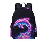 TPISLI Mochila Escolar Dolphin Design Niño, Mochilas Primaria Escolares Transpirable para Infantil Niños de 8 10 12 Años, Kawaii Mochila Chicos Colegio con Sea Creature