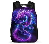 TPISLI Mochila Escolar Dragón Cursos 3-5 para Escolares Mochila Colegio Chinese Estilo 6-11 Años Backpack, Espalda Acolchada Resistente Ligera Regalo Cumpleaños