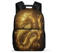 TPISLI Mochila Escolar Dragón para Escolares 6-11 Años, Mochila Estilo Chino Infantil Colegio Primaria, Daypack, Resistente, Bolsillos Laterales, Viaje Uso Diario