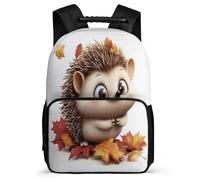 TPISLI Mochila Escolar Erizo para Niñas Cursos 1-3, Mochila Bonito Pequeño Animal Infantil Ligera, Bookbag, Espalda Acolchada, Asa Reforzada, Escuela Diario