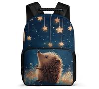 TPISLI Mochila Escolar Erizo para Niños Niñas 7-12 Años, Mochila Bonito Pequeño Animal Infantil Colegio Primaria, Daypack, Resistente, Bolsillos Laterales, Viaje Uso Diario