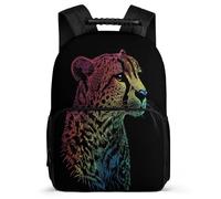 TPISLI Mochila Escolar Estampado de Guepardo para Chicos Chicas Primaria, Mochila Leopardo Animal 6-10 Años, Bookbag, Primaria Viaje, Cómoda para Libros Cuadernos