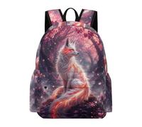 TPISLI Mochila Escolar Estampado de Zorro Chica 12 Años Mochila de Zorro Niña 12 Años Daypack Práctica Resistente Vuelta al Cole Colegio Excursión Outdoor Uso Diario