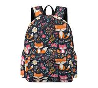 TPISLI Mochila Escolar Estampado Zorros Estudiantes para Niño y Niña Mochila Diseño Animal Instituto 10-15 Años Mochila Ligera Duradera, Daypack para Viaje Senderismo y Uso Diario