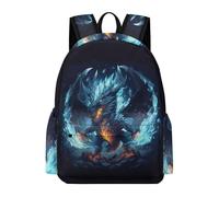 TPISLI Mochila Escolar Evil Dragon Illustration Niño Mochila Colegio Niña de Dragon para Instituto Y Secundaria Ligera, Mochilas Adolescentes Chicas para Viaje