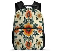 TPISLI Mochila Escolar Flores Motivo Niño Niña 7-11 Años Mochila Colegio Planta Floral Primaria Backpack, Tejido 1680D Espalda Acolchada Regalo Cumpleaños