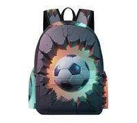 TPISLI Mochila Escolar Football Pattern Niño Primaria, Mochila para Niñas con Football Lover 6 A 10 Años, Mochilas Escolares Chica E Ligera