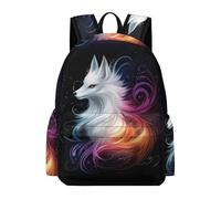 TPISLI Mochila Escolar Fox Design Niño Primaria, Mochila Animal Illustration para Niñas 8 A 12 Años, Mochilas Escolares Chica Viajes Y Compras