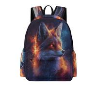 TPISLI Mochila Escolar Fox Design Niños - Mochila Colegio Chicos Niña para Portátil, Gran Mochilas Animal Illustration para Adolescentes Vuelta Al Cole