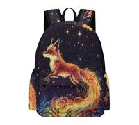 TPISLI Mochila Escolar Fox Motif para Niños, Mochilas Escolares Animal Printed Primaria para Alumnos de 1.º A 5.º Curso, Mochila Escolar Niños