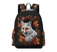 TPISLI Mochila Escolar Fox Print，Animal Design Niña Primaria, Mochila para Niñas Kawaii con Animal Design de 6 A 12 Años, Mochilas Escolares Chica E Ligera