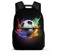 TPISLI Mochila Escolar Fútbol Diseño Escolares 7-11 Años Mochila Colegio Balón de Fútbol Estampado Escuela Primaria Daypack, Espalda Acolchada Tejido 1680D Ocio Actividades