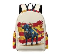 TPISLI Mochila Escolar Ganado de Lidia Español Niño 13 Años Mochila de Toro Niña Secundaria Bolsa Colegio Práctica Resistente Vuelta al Cole Excursión Uso Diario Viaje