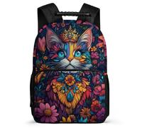 TPISLI Mochila Escolar Gatito para Escolares Escuela Primaria, Mochila Diseño de Animal Gato Infantil Ligera, Daypack, Primaria Viaje, Cómoda para Libros Cuadernos