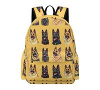 TPISLI Mochila Escolar German Shepherd Dog Niño Primaria, Mochila Puppy Motif para Niñas 8 A 12 Años, Mochilas Escolares Chica Viajes Y Compras