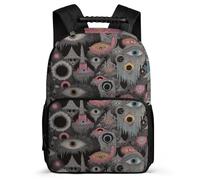TPISLI Mochila Escolar Graffiti Eye Art Primaria para Chicos Chicas Mochila Colegio Abstract 7-11 Años Daypack, Resistente Ligera Tejido 1680D Excursiones Cortas