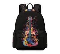 TPISLI Mochila Escolar Guitar Motif Niña Primaria, Mochila para Niñas Kawaii con Singer Music Lover 7 A 12 Años, Mochilas Escolares Chica E Ligera