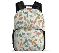 TPISLI Mochila Escolar Hoja Cursos 2-4 para Niños Mochila Infantil Hojas Planta Tema 7-11 Años Backpack, Asa Reforzada Detalles de Fieltro Ocio Actividades