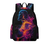 TPISLI Mochila Escolar Jesús Estampado Niño 9 A 14 Años, Mochilas Escolares Transpirables para Niñas de 6 A 10 Años, Mochila Colegio Primaria con Jesús Christian para Chicas