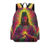 TPISLI Mochila Escolar Jesús Niño, Mochilas Primaria Escolares Transpirable para Infantil Niños de 8 10 12 Años, Kawaii Mochila Chicos Colegio con Jesús Christian