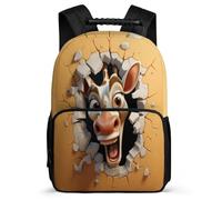 TPISLI Mochila Escolar Jirafa Kawaii Para Niños Y Niñas, Mochilas Escolares 8 11 13 Años Adolescentes, Mochila Galleta de Animales en 3D Para Niños Y Niñas