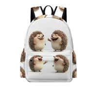 TPISLI Mochila Escolar Kawaii Erizo 3º-6º Curso para Niños y Niñas Mochila Lindo Animal 11 Años Mochila Cómoda Ajustable, Backpack para Vuelta al Cole y Excursión y Senderismo