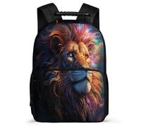TPISLI Mochila Escolar León Niño 16 Años, 2025 Gran Mochila Animal Rey Colegio Grande Para Juveniles Chico, Mochilas Para Seconda Elementare Instituto