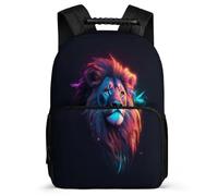 TPISLI Mochila Escolar León Para Niños 12 Años, Mochila Leones, Reyes de Los Animales Grande Para Niñas De 8, 10, 14 Años, Regalos Escolares, Primaria O Escuela Secundaria