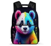 TPISLI Mochila Escolar Lindo Panda para Niños Niñas Cursos 1-3 Mochila Infantil Kawaii Animal 8-12 Años School Bag, Asa Reforzada Bolsillos Laterales Regalo Cumpleaños