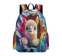 TPISLI Mochila Escolar Llama para Niño y Niña 10-15 Años Mochila Animal Alpaca Instituto Mochila de Gran Capacidad, Backpack para Paseo Senderismo y Uso Diario y Excursión